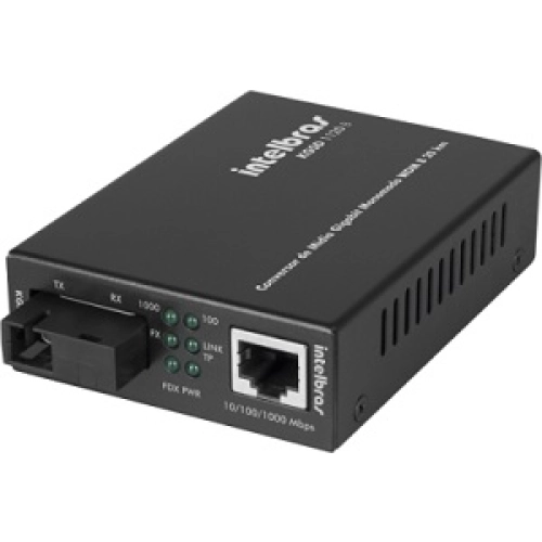 CONVERSOR MÍDIA INTELBRAS KGSD 1120B WDM SC 20KM MONOMODO GIGABIT