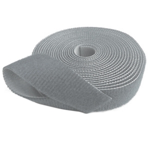 VELCRO DUPLA FACE SLIM 4YD (QWIK TIE) 3,6M CINZA VELCRO