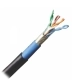 CABO F/UTP MPT CAT5E 4 PARES BLINDADO DUPLA CAPA PRETO