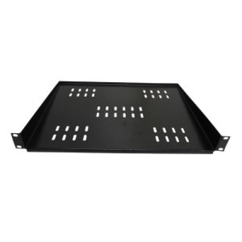 BANDEJA 1U X 250 MM 2 PONTOS VENTILADA PRETO