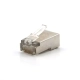 CONECTOR MACHO RJ45 8P8C CAT5 BLINDADO PARA CABO