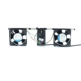 KIT DE VENTILACAO COM 2 VENTILADORES PRETO (MA) (ST)