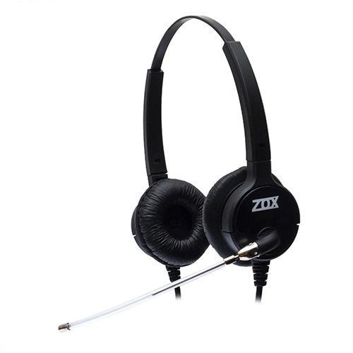 HEADSET RJ9  ZOX HZ-80D AURICULAR DUPLO