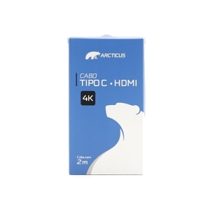 CABO USB TIPO C PARA HDMI ARCTICUS 2 METROS BRANCO