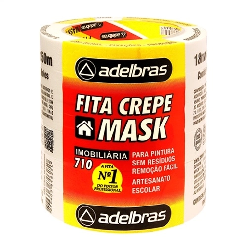 FITA CREPE ADELBRAS 710 18MM X 50M