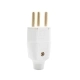 PLUG TOMADA ENERBRAS 071-EB MACHO 2 POLOS + TERRA 10A BRANCO (NBR 14136)