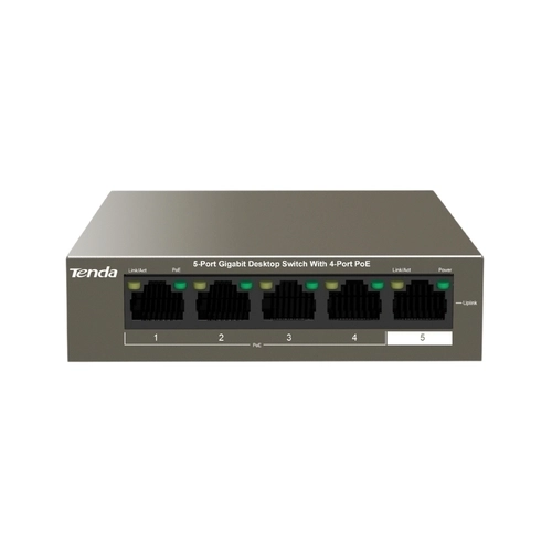 SWITCH POE TENDA TEG1105P-4-63W 05 PORTAS GIGABIT