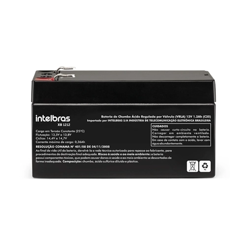 BATERIA VRLA INTELBRAS 12V XB 1212 1,2AH