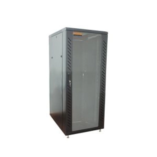 RACK FECHADO 19 NAZDA 24U X 600 X 800MM PARA PISO PRETO