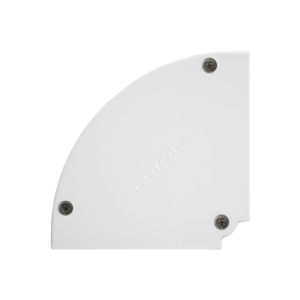 CURVA HORIZONTAL 90° ALUMÍNIO PARA CANALETA 45MM DUTOTEC DT-35440.00 COM TAMPA BRANCO