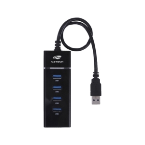 HUB USB C3TECH HU-300BK 3.0 COM 4 PORTAS PRETO