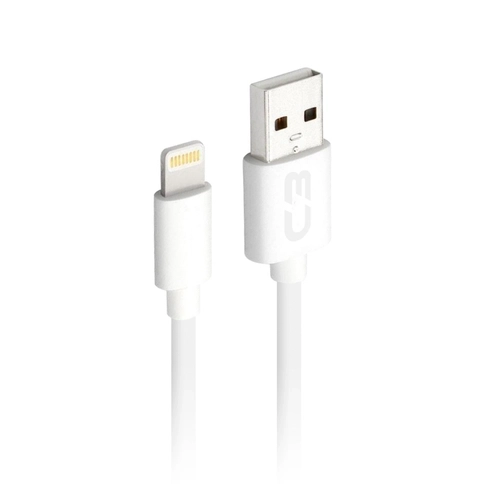 CABO USB-LIGHTNING C3PLUS CB-L20WH BRANCO