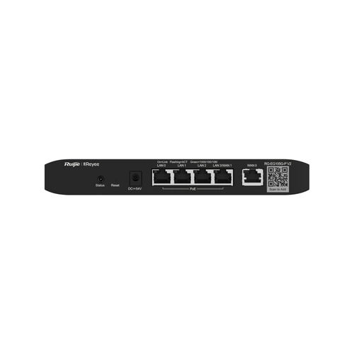 ROTEADOR POE RUIJIE | REYEE RG-EG105G-P V2 05 PORTAS GIGABIT ETHERNET