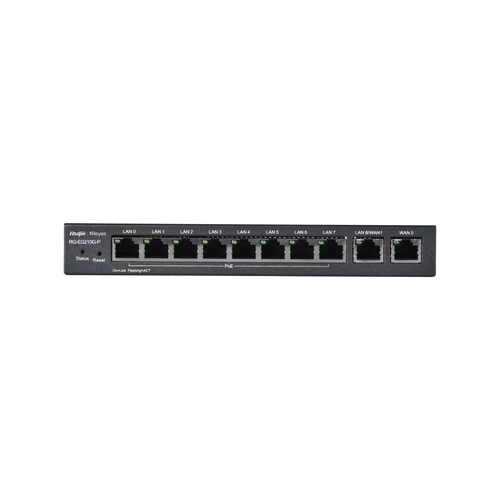 ROTEADOR POE RUIJIE | REYEE RG-EG210G-P 10 PORTAS GIGABIT ETHERNET