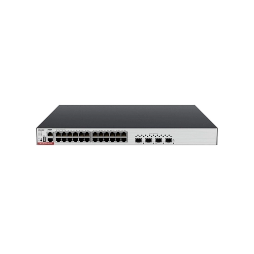 SWITCH POE GERENCIÁVEL RUIJIE RG-CS83-24GT4XS-PD (LAYER 3) 24 PORTAS 1GE + 4 PORTAS 10G SFP+