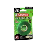 FITA ADELBRAS DUPLA FACE 12MM X 2 METROS BLISTER TRANSPARENTE