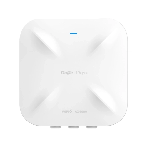 ACCESS POINT POE OMNIDIRECIONAL RUIJIE/REYEE RG-RAP6260(H) WI-FI 6 AX6000 01 PORTA 2.5GE + 01 PORTA SFP