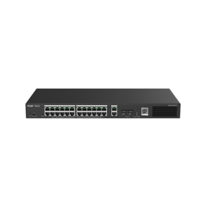 SWITCH POE+ RUIJIE/REYEE RG-ES228GS-P GERENCIÁVEL (L2) 24 PORTAS POE + 2 PORTAS RJ45 + 2 PORTAS SFP COM FONTE