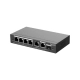 SWITCH POE+ RUIJIE/REYEE RG-ES206GS-P GERENCIÁVEL (L2) 4 PORTAS POE + 1 PORTA RJ45 + 1 PORTA COMBO COM FONTE