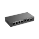 SWITCH POE+ RUIJIE/REYEE RG-ES206GS-P GERENCIÁVEL (L2) 4 PORTAS POE + 1 PORTA RJ45 + 1 PORTA COMBO COM FONTE