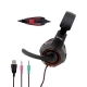 HEADSET GAMER BRIGHT USB/P2 LED VERMELHO