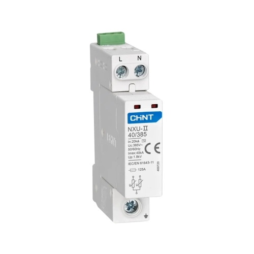 DISPOSITIVO DE PROTEÇÃO CONTRA SURTOS CHINT (DPS) 20KA275V NXU-II 20/275 1P