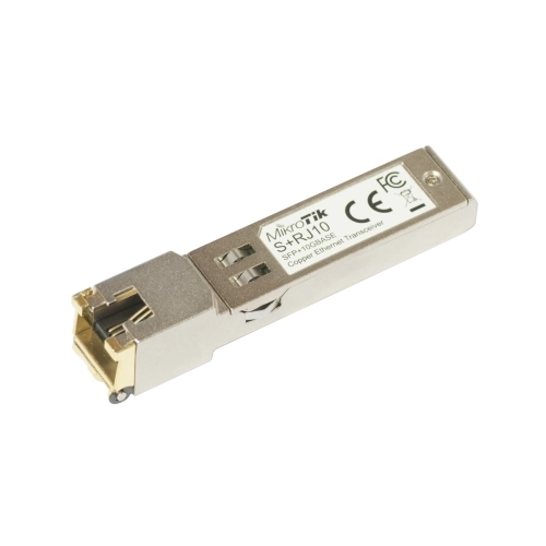 TRANSCEIVER ÓPTICO MIKROTIK S+RJ10 SFP+ RJ45 10GE