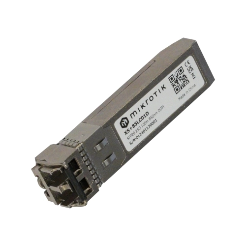 TRANSCEIVER ÓPTICO MIKROTIK XS+85LC01D DUPLEX SFP28 LC 100M MM