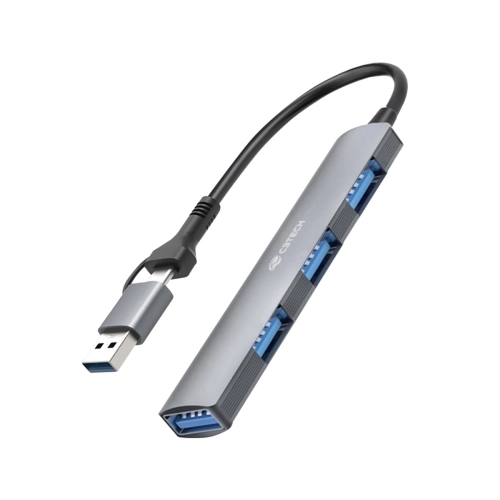 HUB C3T HU-C500GY USB-C 4 PORTAS 3.0