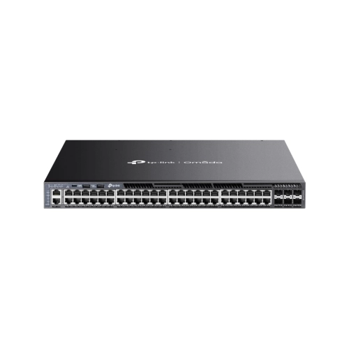 SWITCH TP-LINK SG6654XHP GERENCIÁVEL L3 + 48 PORTAS GIGABIT + 6 SLOTS SFP+10G