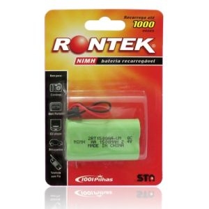 BATERIA 2,4V 1500 MAH AA RONTEK COM FIO