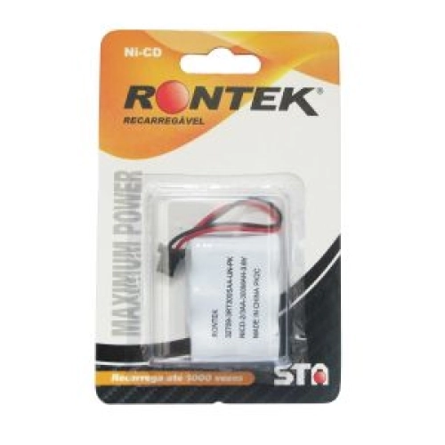 BATERIA RECARREGÁVEL MINI 2/3 AA 3,6V 300 MAH RONTEK