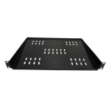 BANDEJA 1U X 290 MM 2 PONTOS VENTILADA PRETO