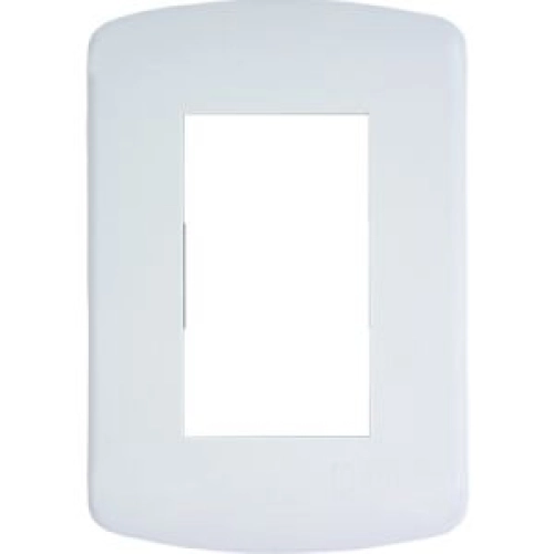 PLACA 4 X 2 3 POSIÇÕES + SUPORTE MODULAR BRANCO ACQUA