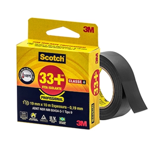 FITA ISOLANTE 3M SCOTCH 33+ 19MM X 5 METROS