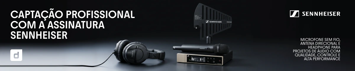 LINHA - AUDIO E VIDEO Banner 2 fixado categoria- som profissional