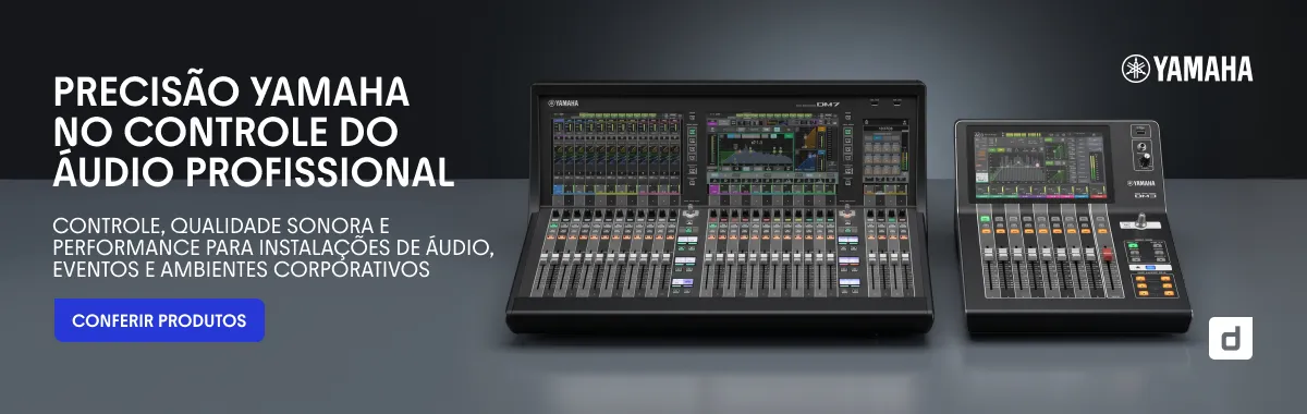Banner fixado LINHA - AUDIO E VIDEO
