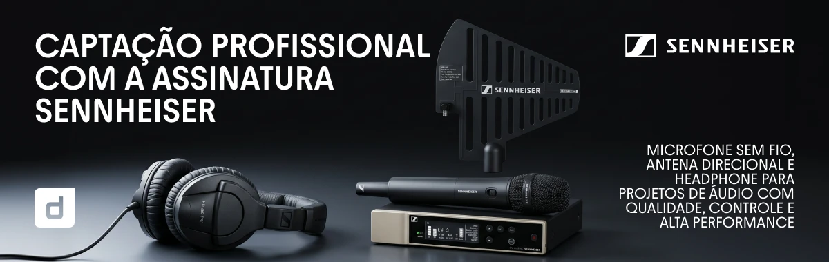 LINHA - AUDIO E VIDEO Banner 2 fixado categoria- som profissional